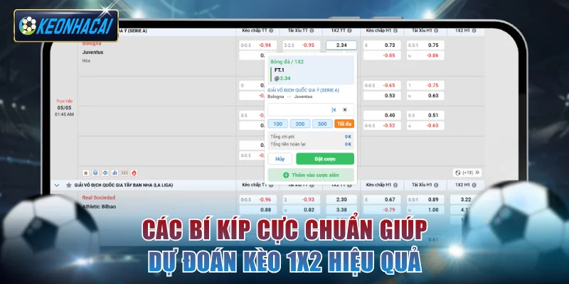 Các bí kíp cực chuẩn giúp dự đoán kèo 1x2 hiệu quả